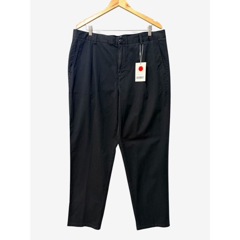 Everlane Mens Pleated Chino Pants NWT Size 38 X 32 Black Business Casual Organic